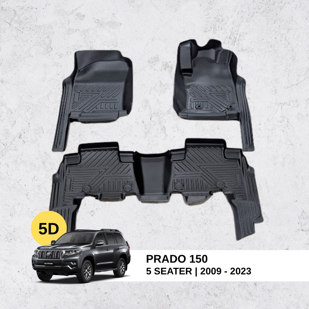 5D Floor Mats for Prado 150 (5 seater without trunk)