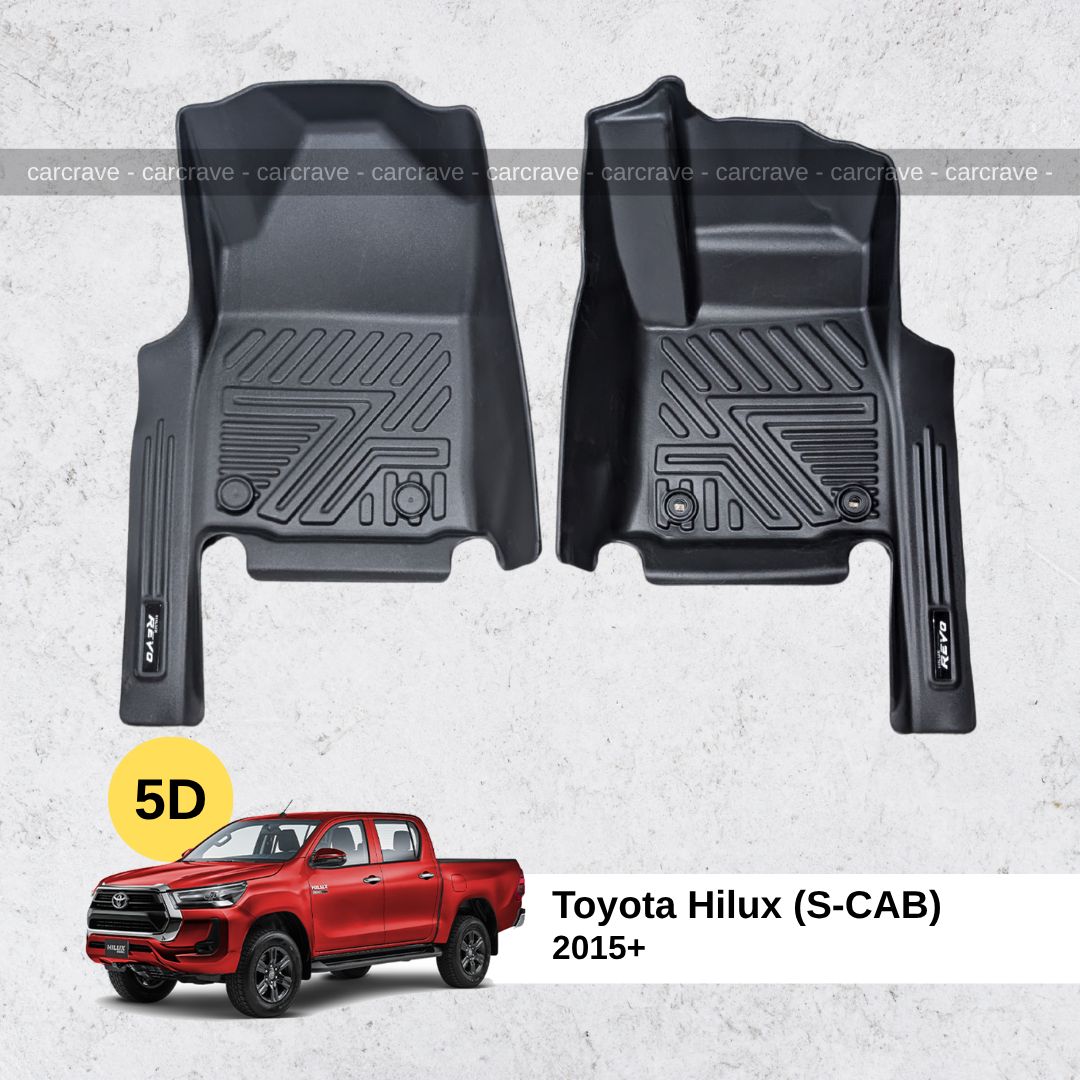 5D Floor Mats for Toyota Hilux 2015+ (S-CAB)