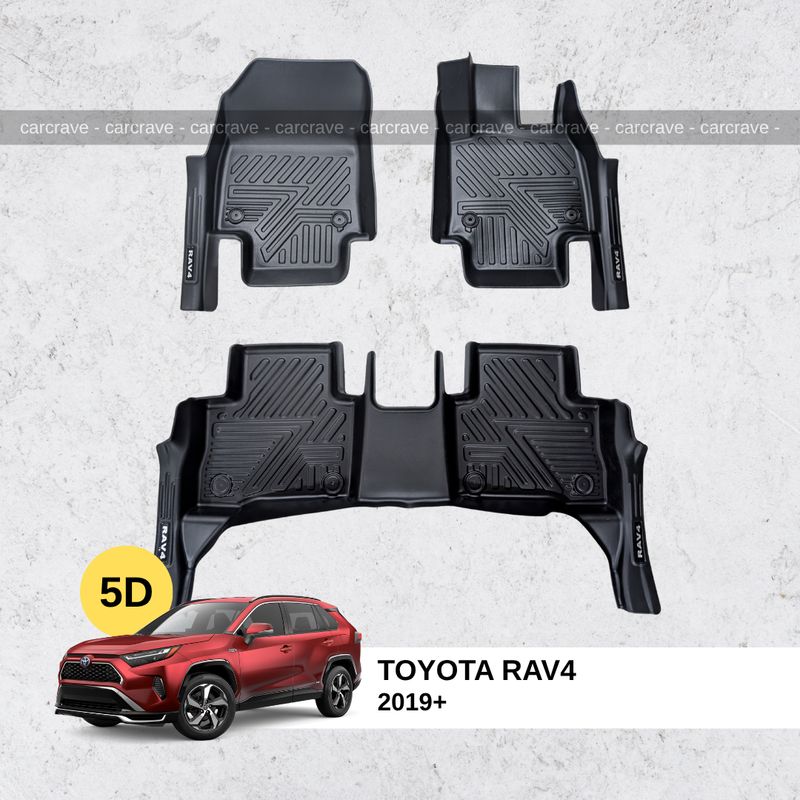5D Floor Mats for Toyota Rav4 2019+ without trunk mat