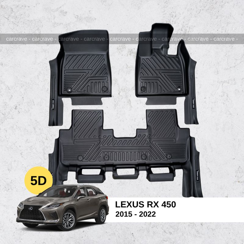 5D Floor Mats for Lexus Rx450 2015-2022