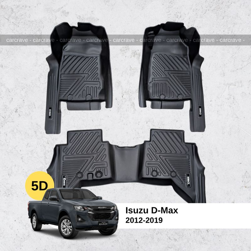 5D Floor Mats for Isuzu D-Max 2012-2019