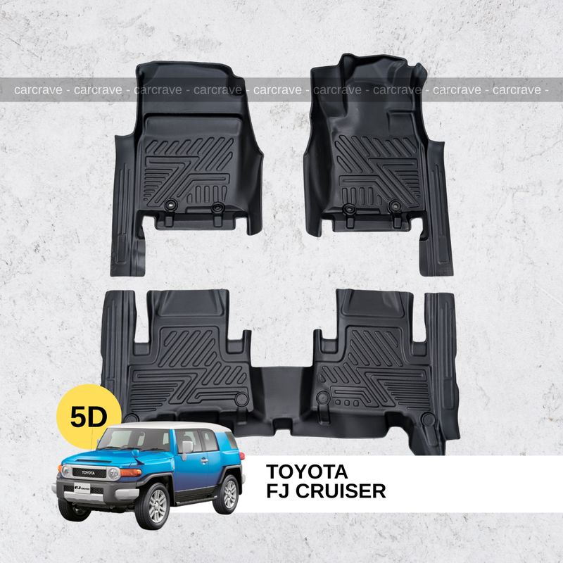 5D Floor Mats for Toyota FJ-Cruiser without trunk mat