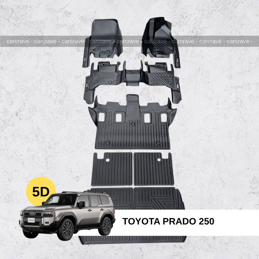 5D Floor Mats for Prado 250 (7 seater with trunk)