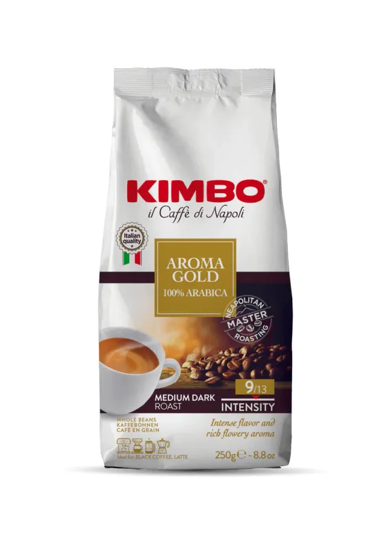 Kimbo Aroma Gold 100% Arabika Kafa u zrnu 250g