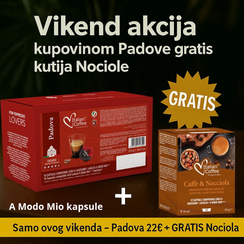 Vikend akcija Padova +Nociola gratis