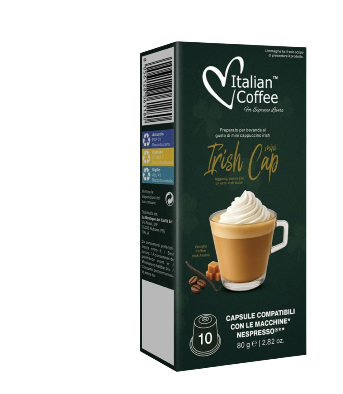 Italian coffee - Nespresso IRISH