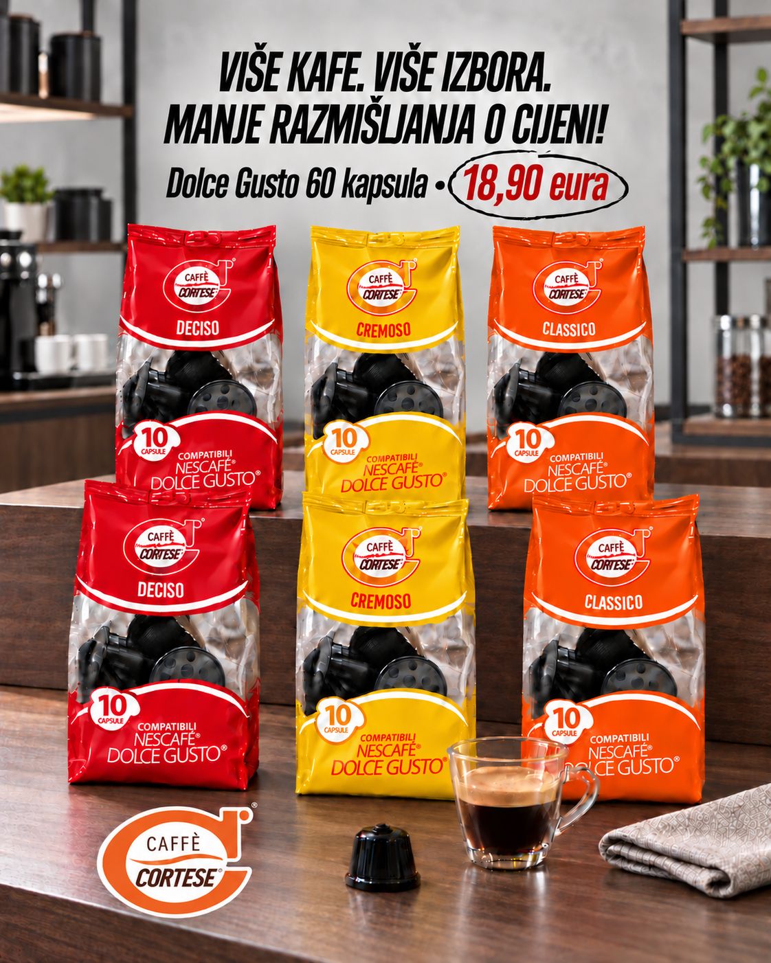 Cortese Dolce Gusto mix – 60 kapsula