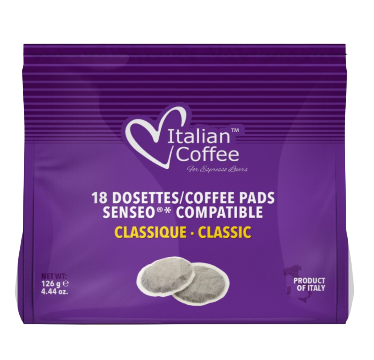 18 Cialde Classico Italian coffee compatibili Senseo