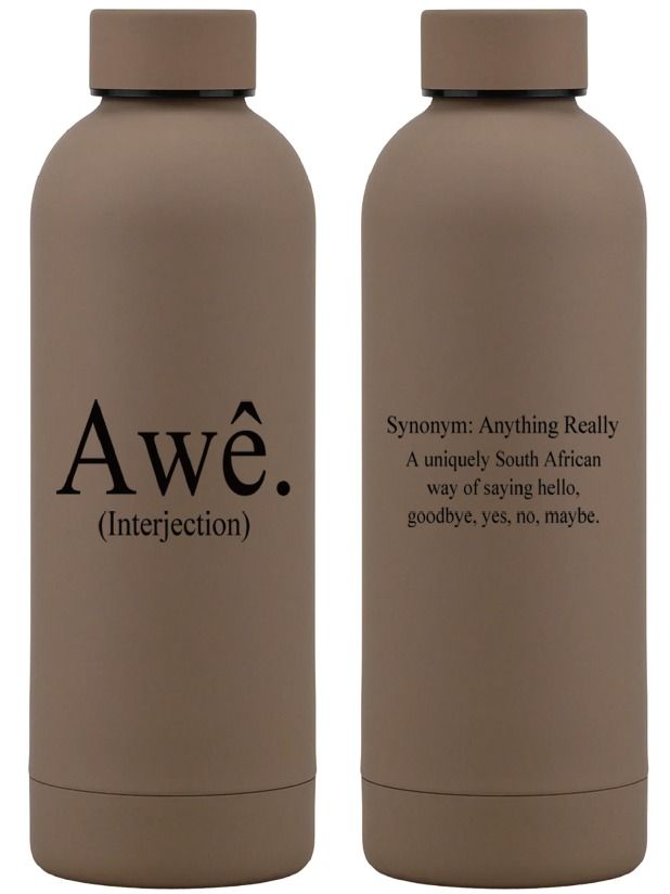 500ml Stainless Steel Bottle / Flask - Camel: Awê
