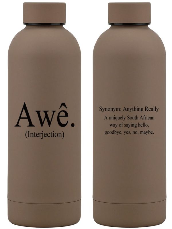 500ml Stainless Steel Bottle / Flask - Camel: Awê