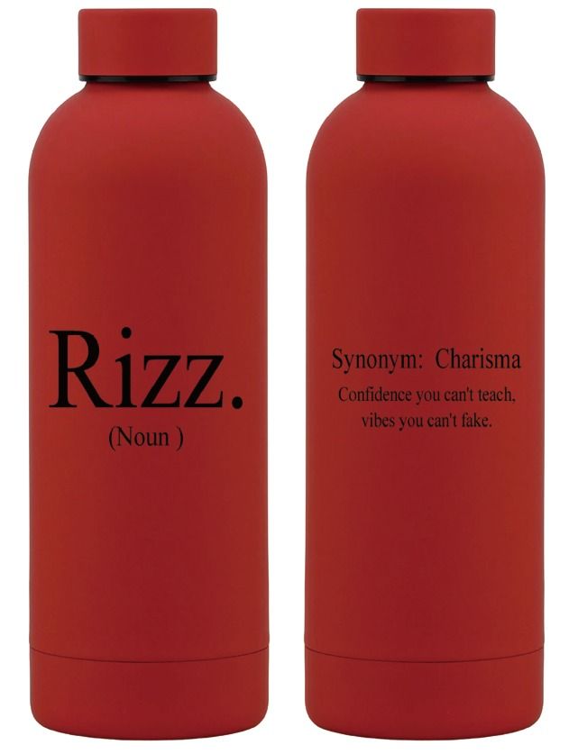 500ml Stainless Steel Water Bottle - Red: Rizz.