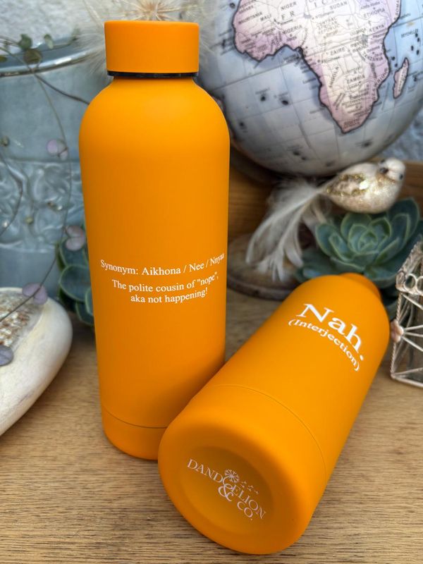 500ml Stainless Steel Water Bottle - Yellow: Nah.