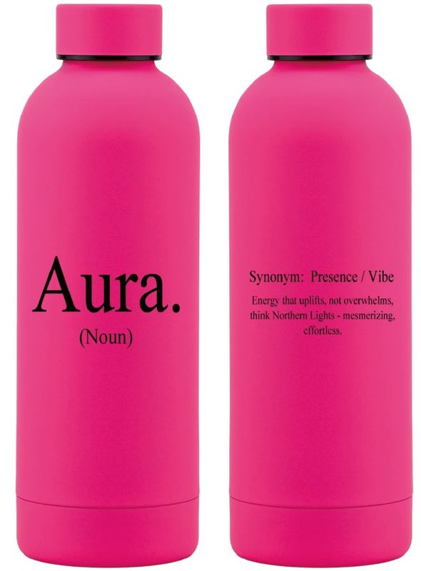 500ml Stainless Steel Water Bottle - Shocking Pink - Aura.