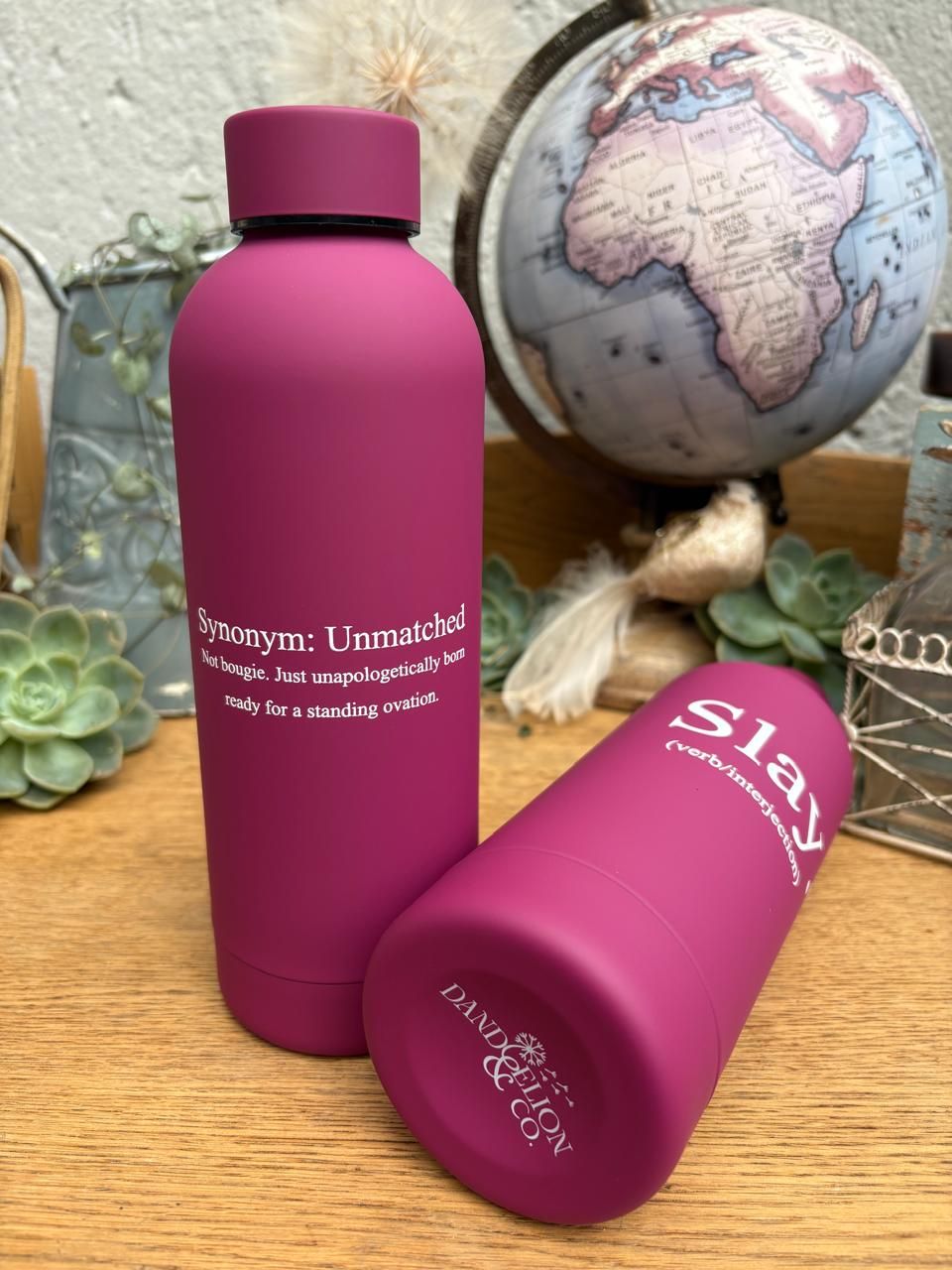 500ml Stainless Steel Water Bottle - Pink: Slay.