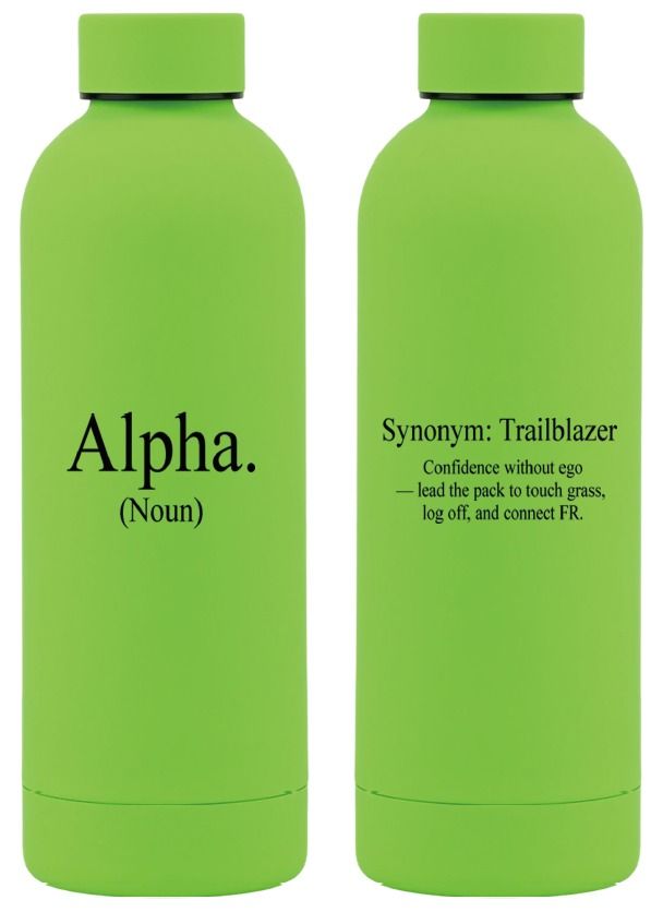 500ml Stainless Steel Water Bottle - Mamba Green - Alpha.