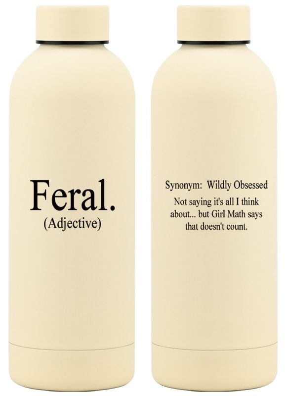 500ml Stainless Steel Water Bottle - Butter Yellow - FERAL.