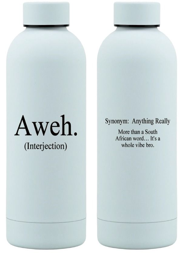 500ml Stainless Steel Water Bottle - Ice Blue: AWEH