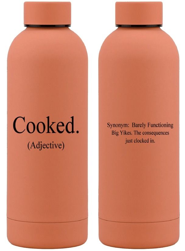 500ml Stainless Steel Water Bottle - Burnt Orange: Cooked.