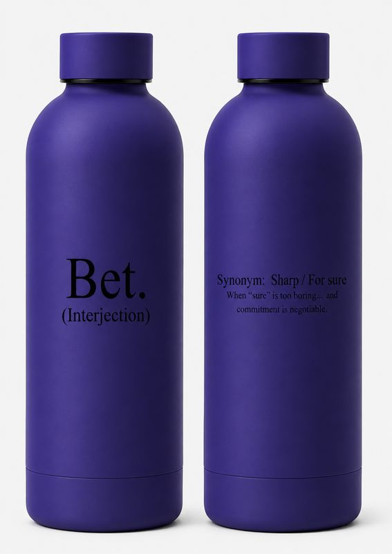 500ml Stainless Steel Water Bottle - Electric Blue - BET.