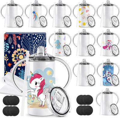 Personalized Kids Tumbler Set | 6 Custom Children's Cups with Handles & Straws | 2 Lids Each | Sublimation Quality | Ages 2+ | Your Child's Design Personalized Kids Tumbler Set | 6 Custom Children's Cups with Handles & Straws | 2 Lids Each | Sublimation Quality | Ages 2+ | Your Child's Design