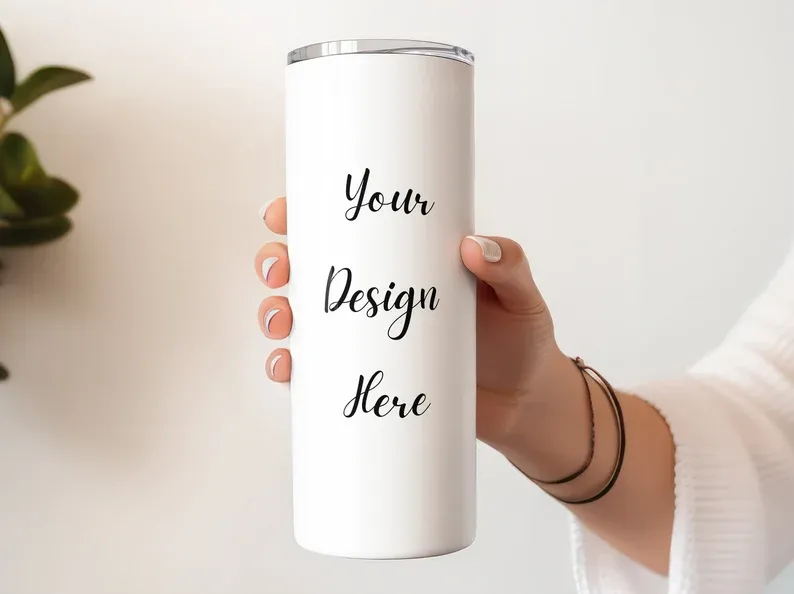 Custom Sublimation Tumbler 20oz - Personalized Stainless Steel with Lid
