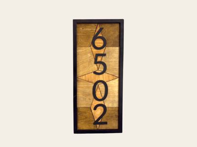 House Number Plaque | Custom Address Sign | Modern House Numbers | Outdoor Address Plaque | Personalized Housewarming Gift