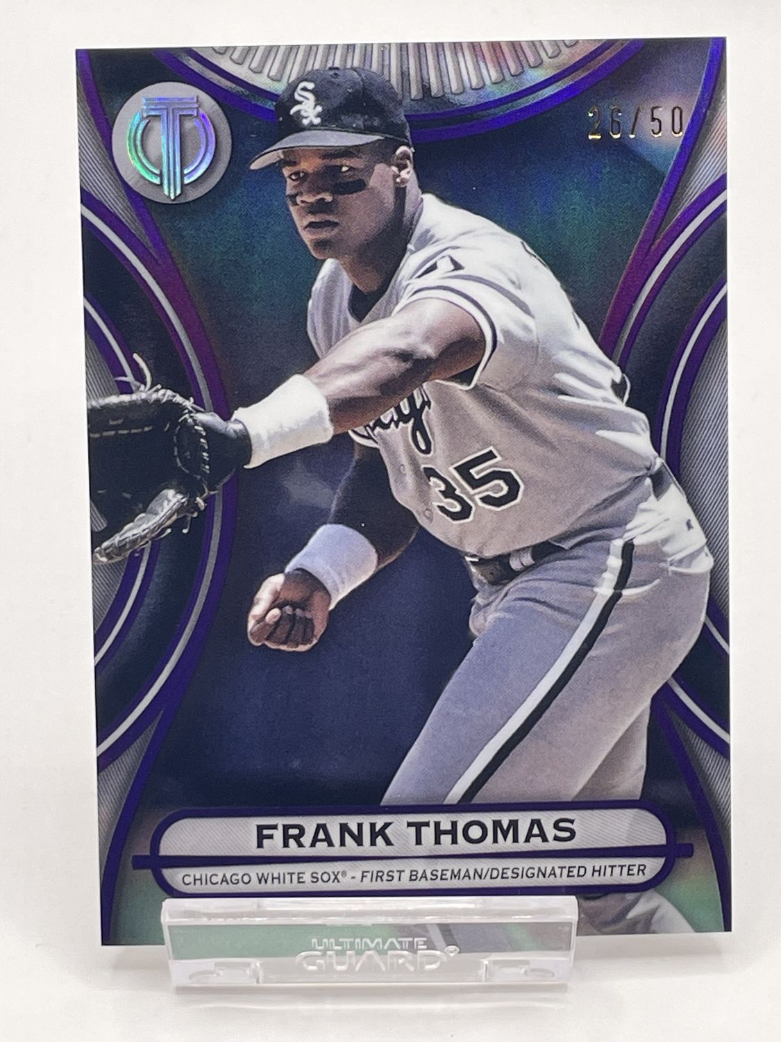 2025 Topps Tribute #43 Frank Thomas /50 Purple Refractor