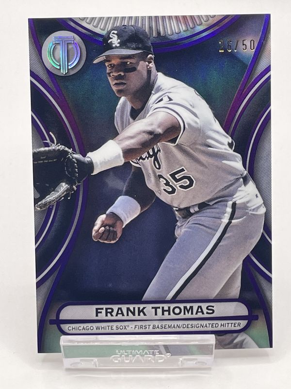 2025 Topps Tribute #43 Frank Thomas /50 Purple Refractor