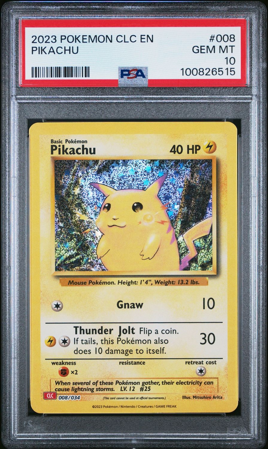 Pokemon Classic Collection #008 Pikachu PSA 10