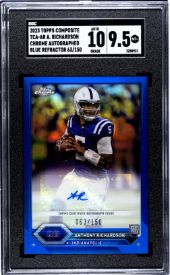 2023 Topps Composite Anthony Richardson RC Auto /150 SGC 9.5 Blue Refractor