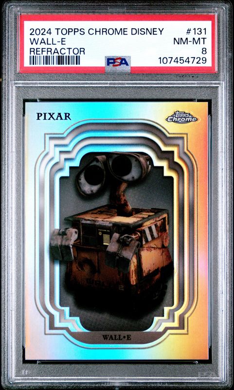 2024 Topps Chrome Disney #131 Wall-E PSA 8 Refractor