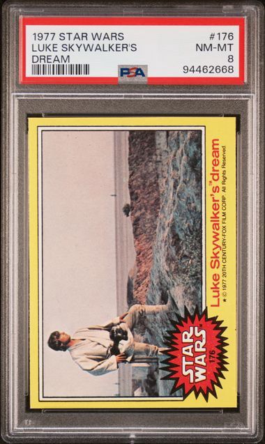 1977 Star Wars #176 Luke Skywalker's Dream PSA 8
