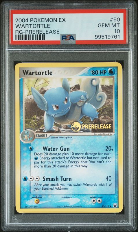 Pokemon EX #50 Wartortle Fire Red & Leaf Green Prerelease
