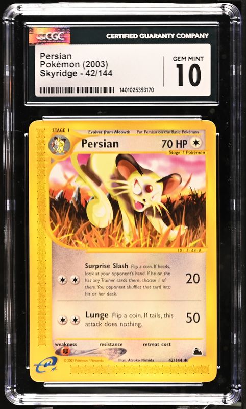 Pokemon Skyridge #42 Persion CGC 10