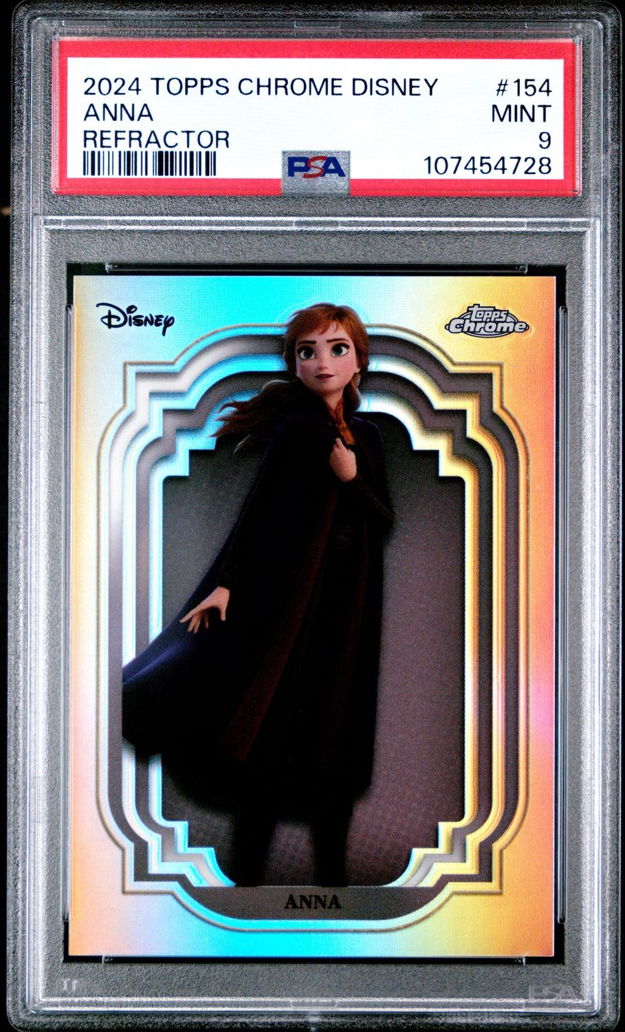 2024 Topps Chrome Disney #154 Anna PSA 9 Refractor