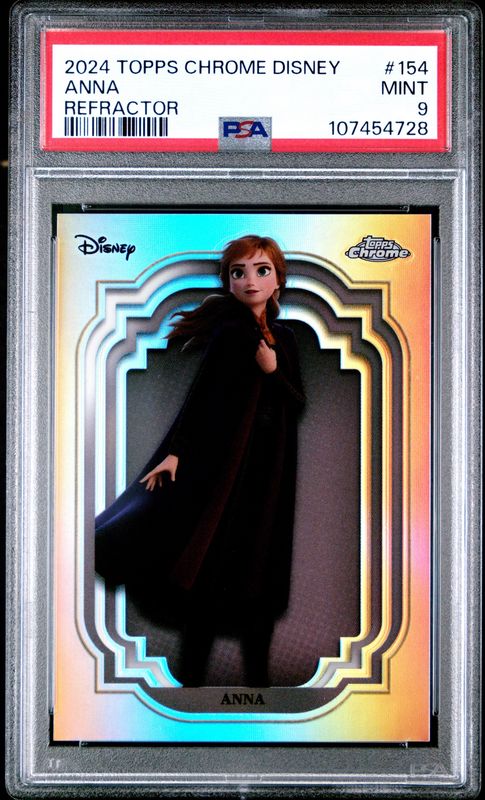 2024 Topps Chrome Disney #154 Anna PSA 9 Refractor