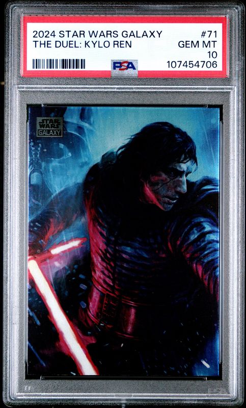 2023 Star Wars Galaxy #71 The Duel: Kylo Ren PSA 10