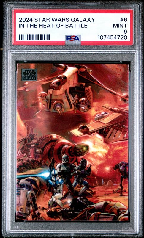 2024 Star Wars Galaxy #6 In the Heat of Battle PSA 9