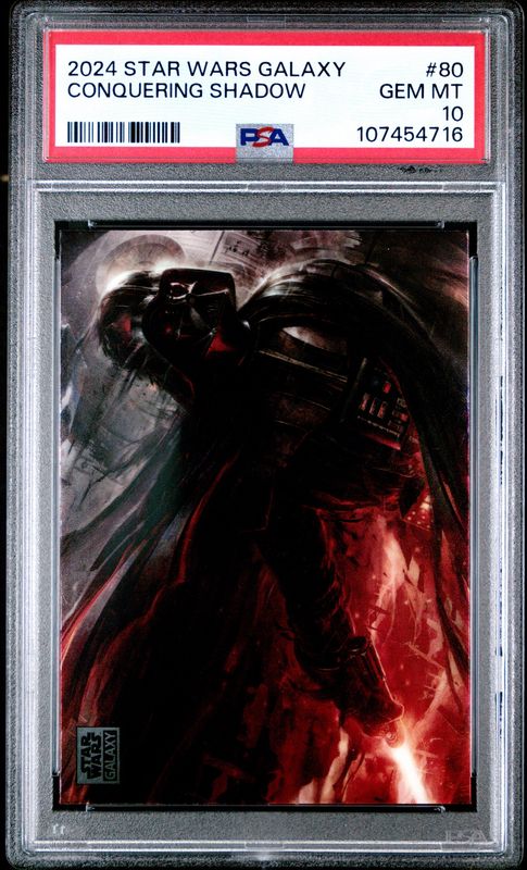 2024 Star Wars Galaxy #80 Conquering Shadow PSA 10