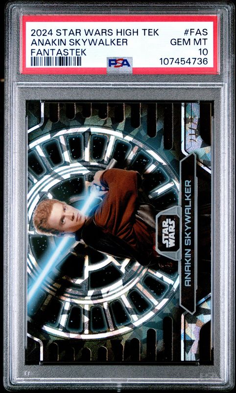 2024 Star Wars High Tek #FAS Anakin Skywalker /25 PSA 10 Fantastek