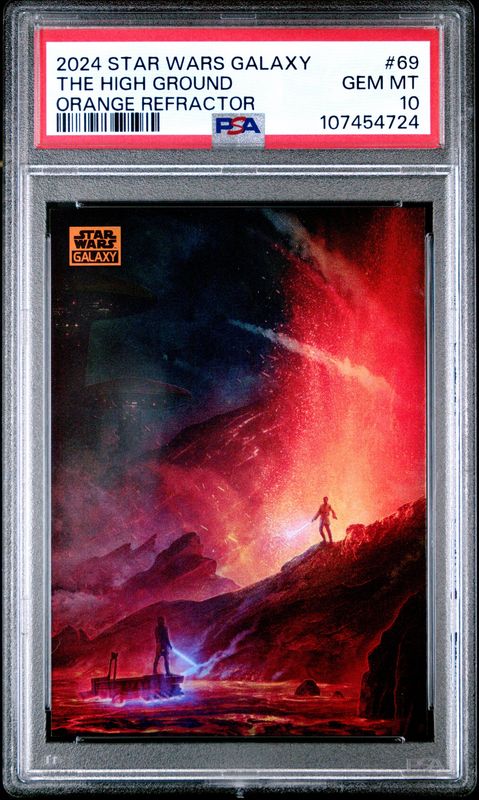 2024 Star Wars Galaxy #69 The High Ground /25 PSA 10 Orange Refractor