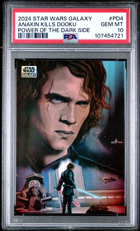 2024 Star Wars Galaxy #PD4 Anakin Kills Dooku PSA 10 Power of the Dark Side