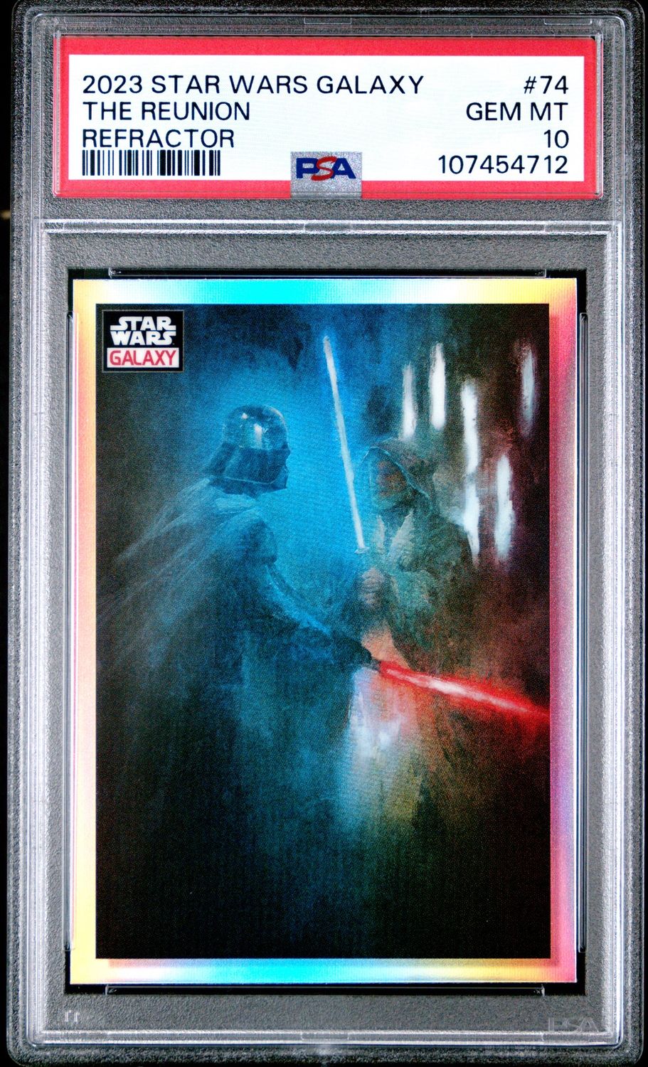 2023 Star Wars Galaxy #74 The Reunion PSA 10 Refractor