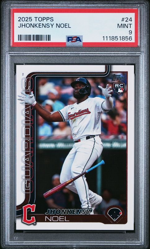 2025 Topps #24 Jhonkensy Noel RC PSA 9