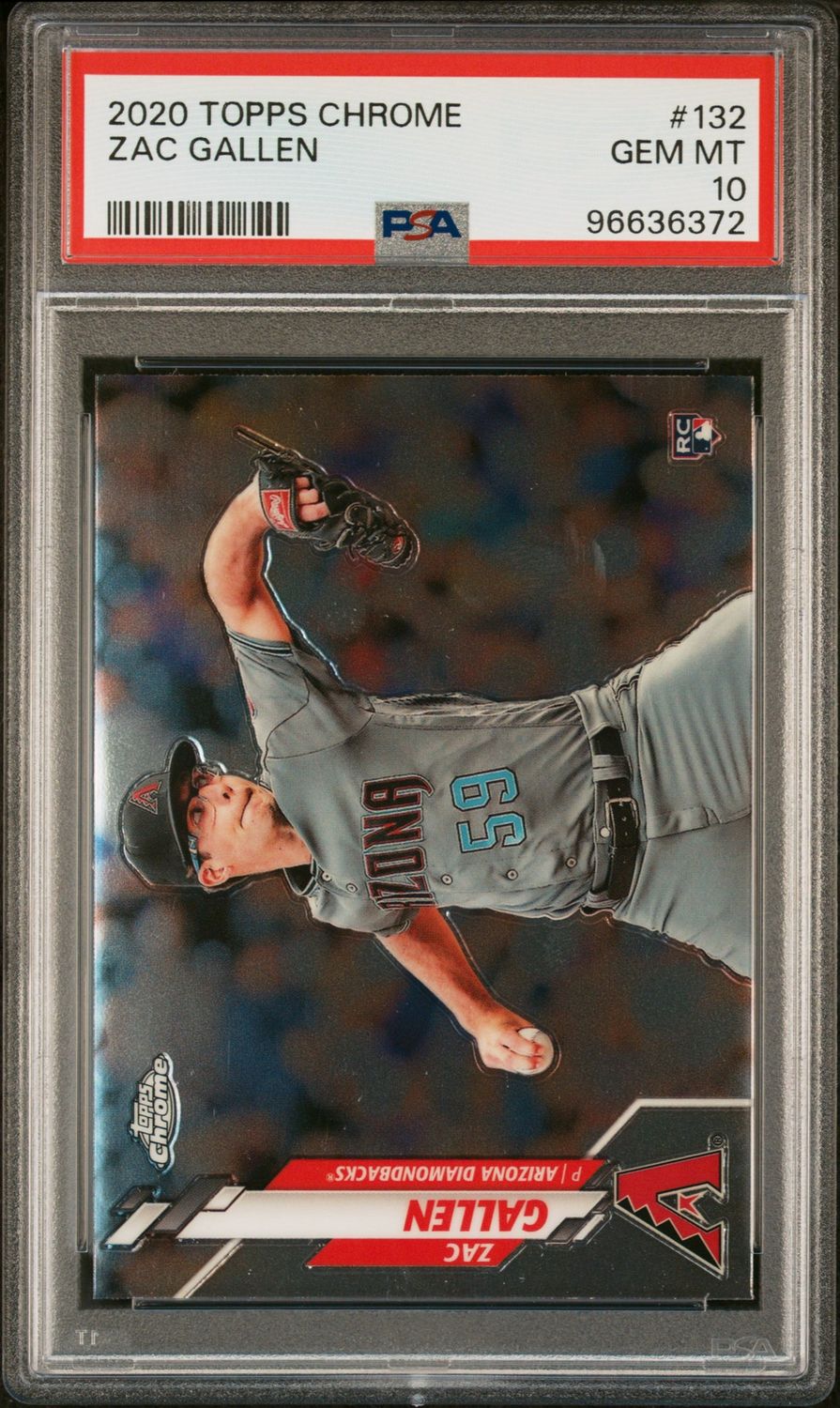 2020 Topps Chrome #132 Zac Gallen RC PSA 10