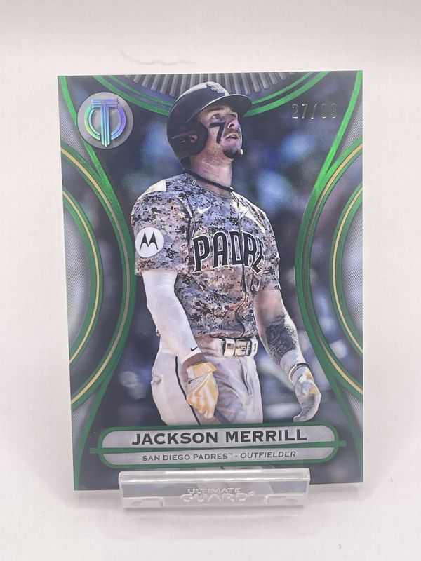 2025 Topps Tribute #75 Jackson Merrill /99 Green Refractor
