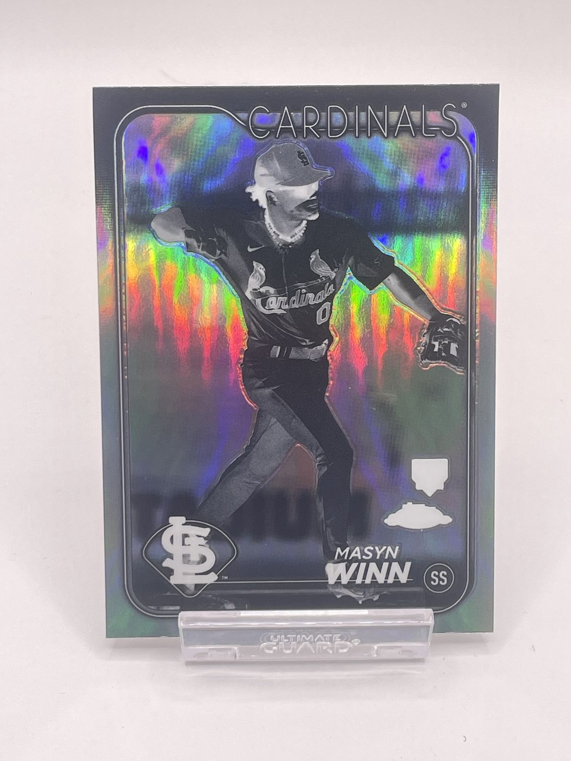 2024 Topps Chrome #189 Masyn Winn RC Negative Refractor