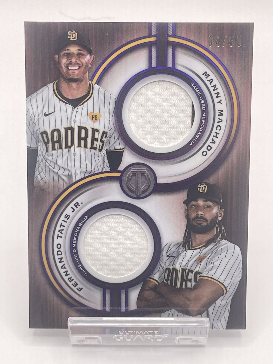 2025 Topps Tribute Manny Machado / Fernando Tatis Jr /50 Dual Patch Relic