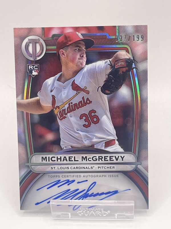 2025 Topps Tribute Michael McGreevy RC Auto /199