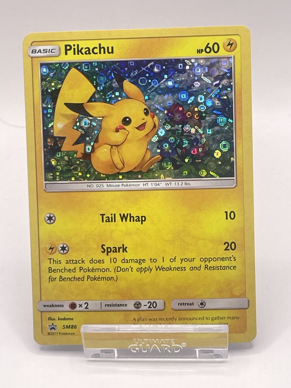 Pokemon Black Star Promo #SM86 Pikachu Holo